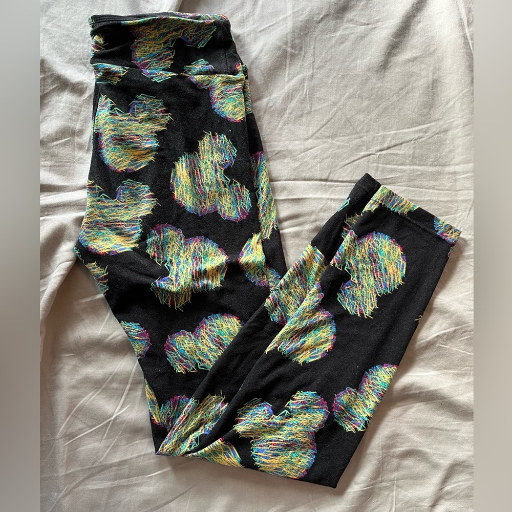 LuLaRoe One Size Disney Mickey Mouse Leggings
